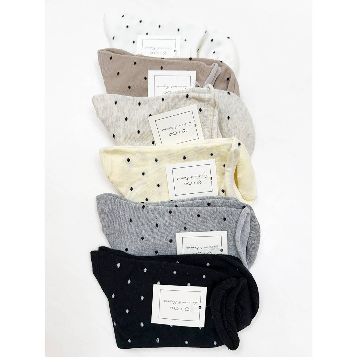 Cute Roll Up Casual Polkadot Socks