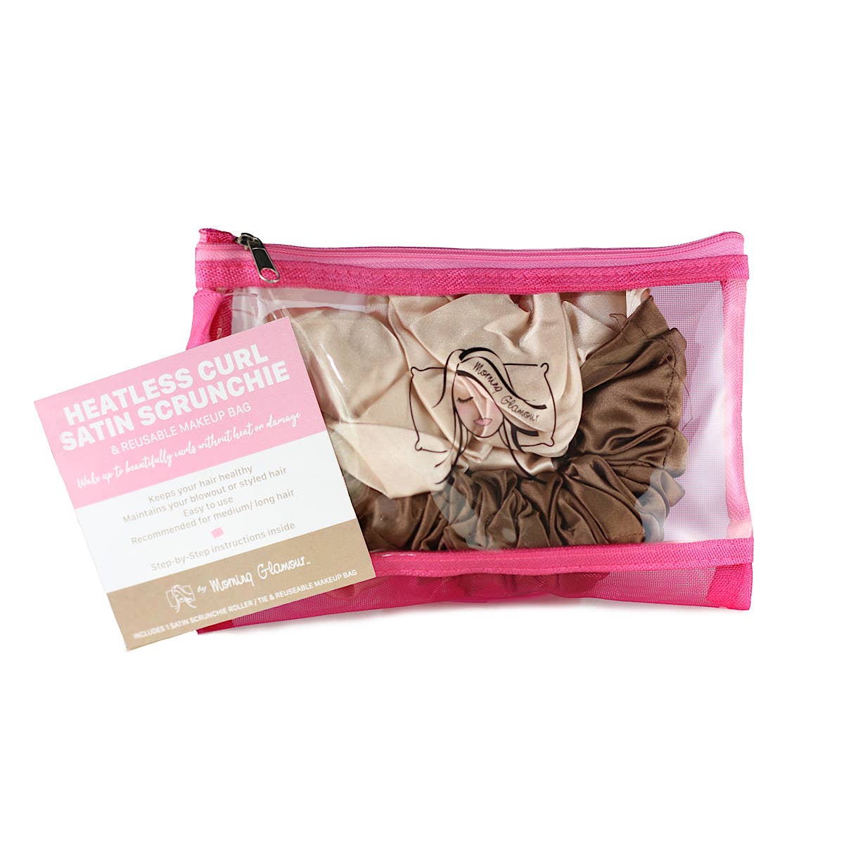 Satin Heatless Curl Scrunchie Hair Accessory