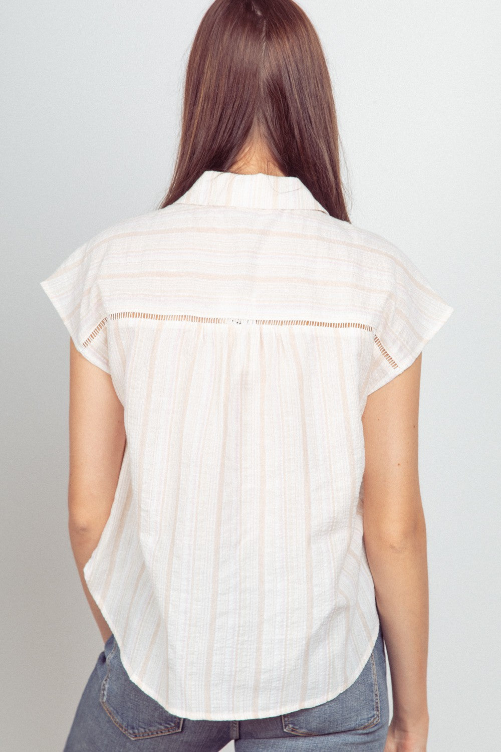 Danna Plus Natural Strip Top