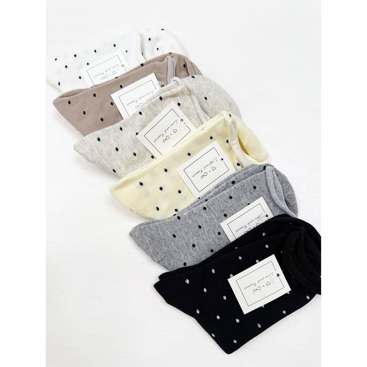 Cute Roll Up Casual Polkadot Socks