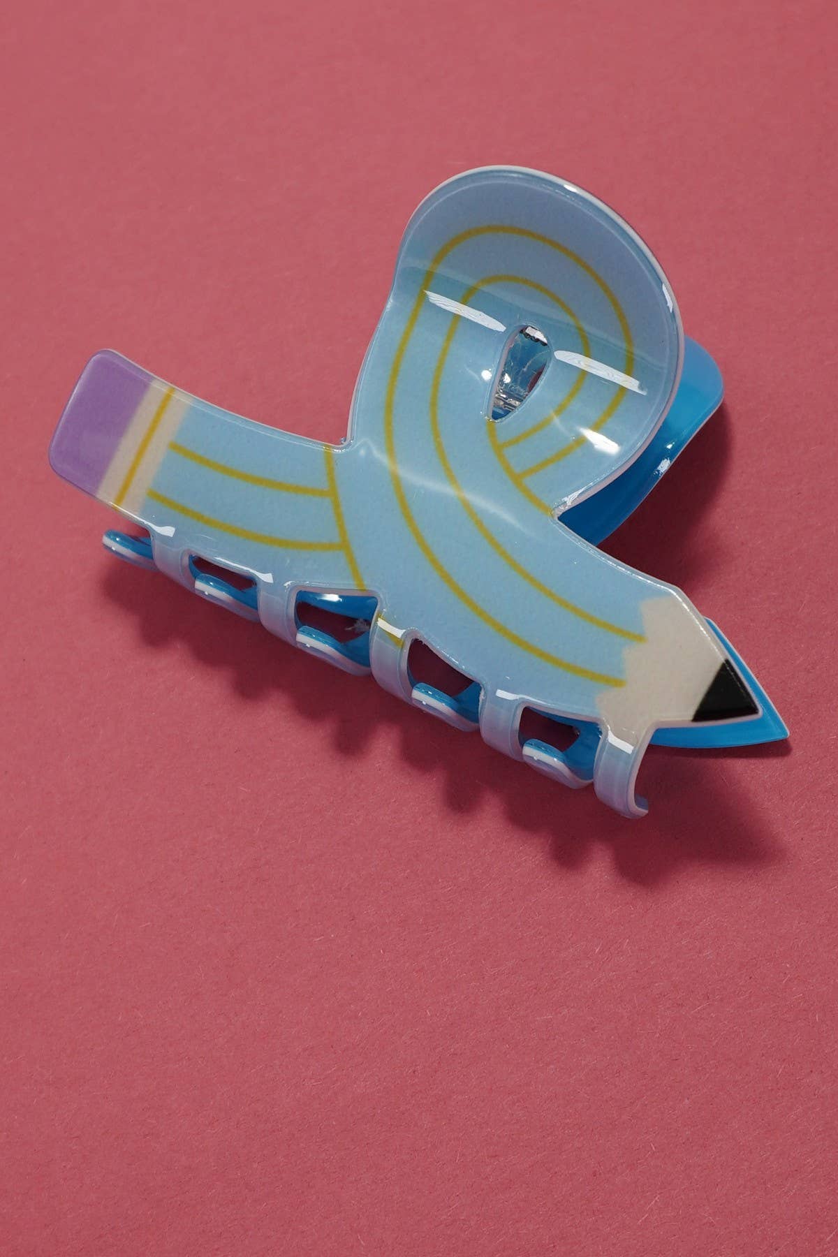 BACK TO SCHOOL TEACHER PENCIL HAIR CLAW CLIPS