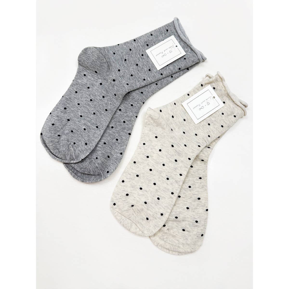 Cute Roll Up Casual Polkadot Socks
