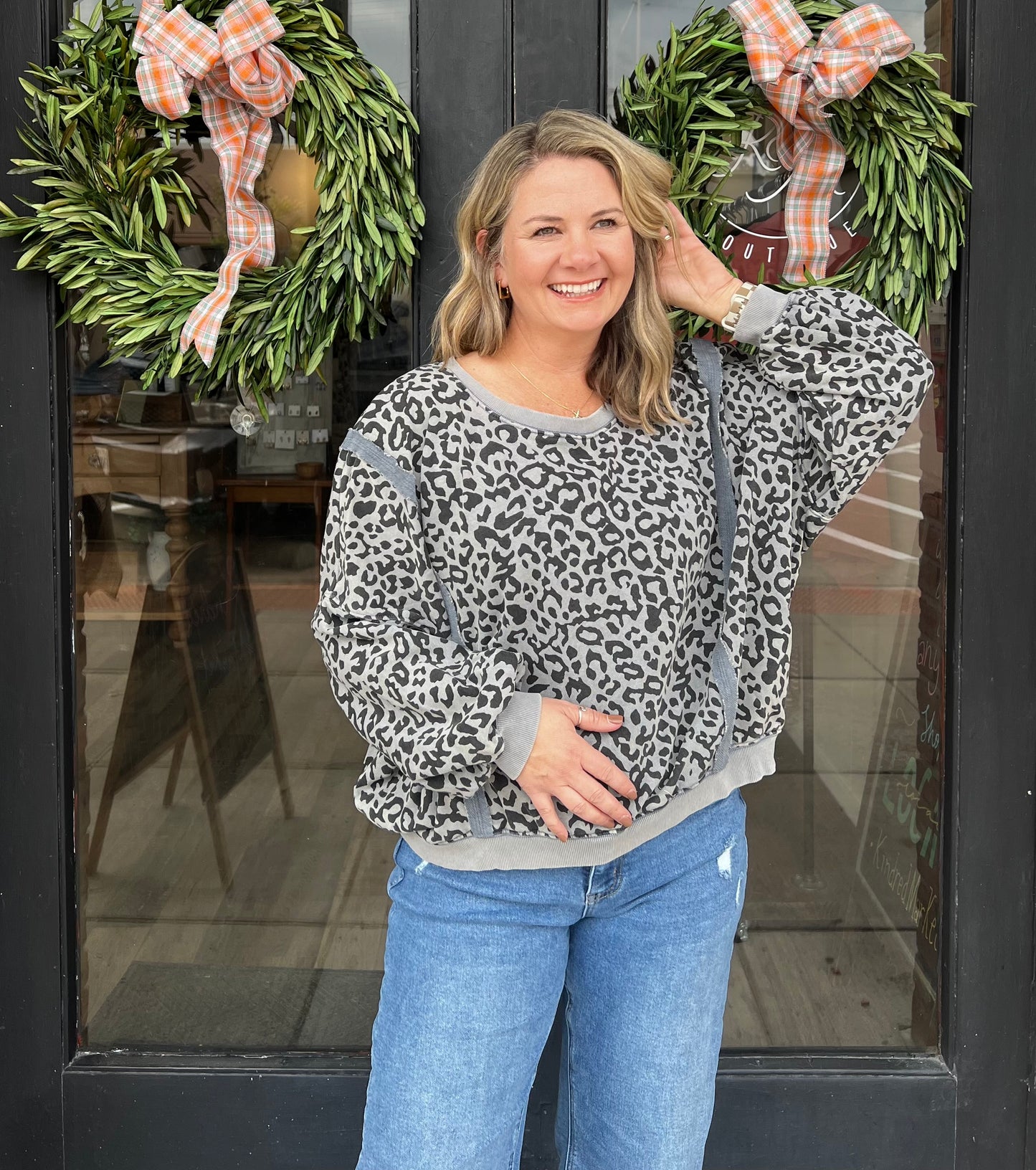 Winona Leopard Crewneck