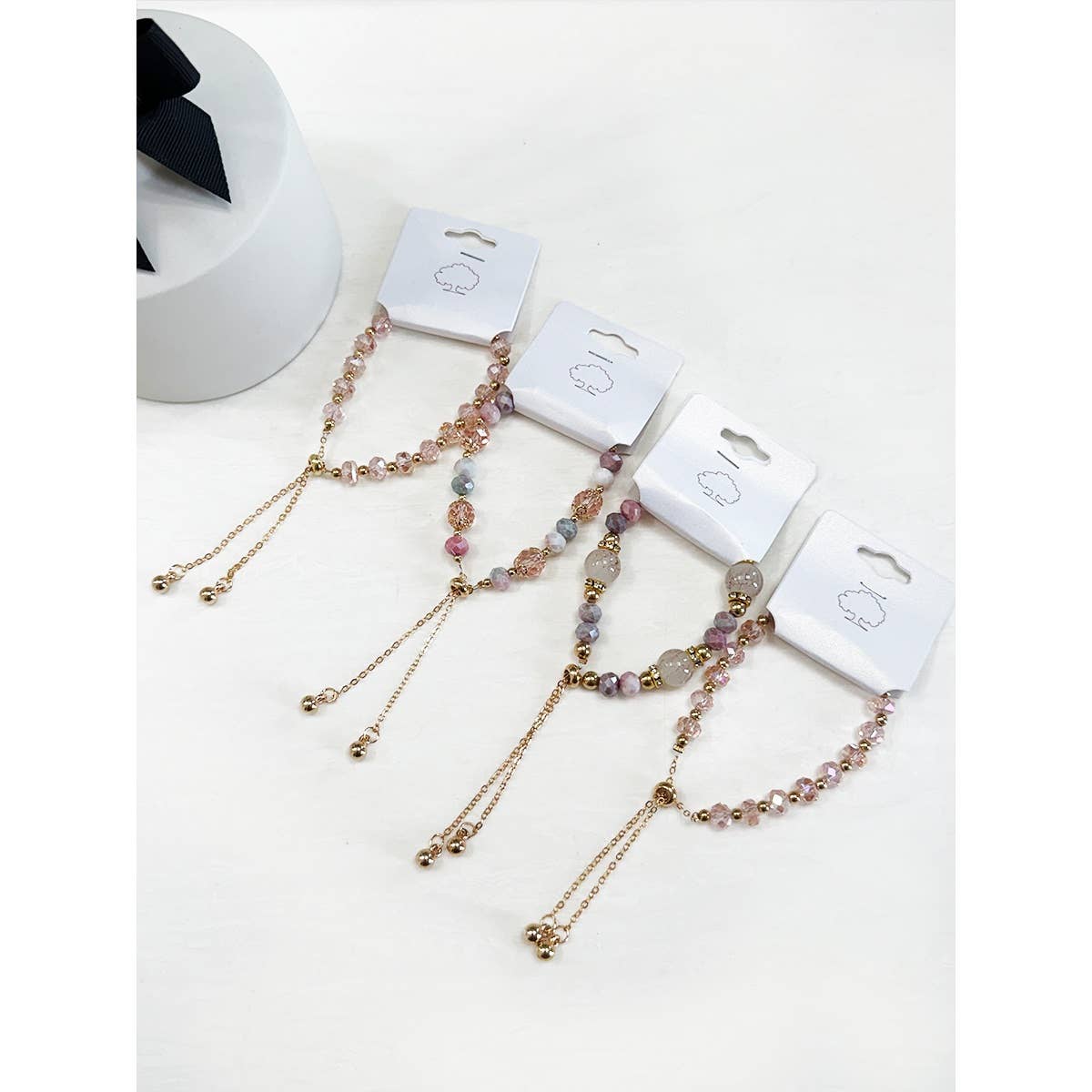 Adjustable Slider Mix Bead Bracelet