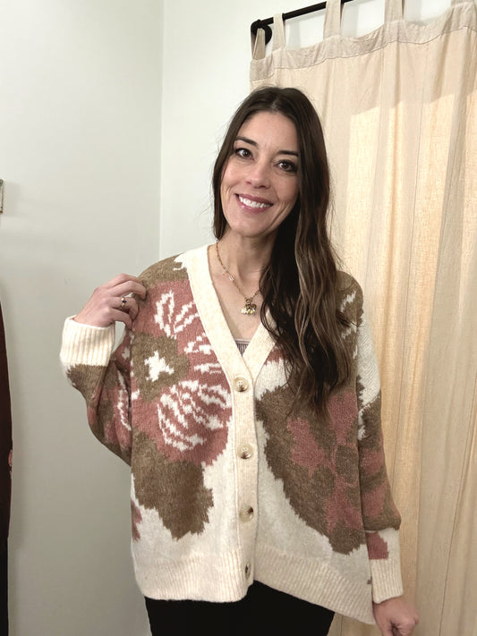 Adeline Flower Knit Sweater