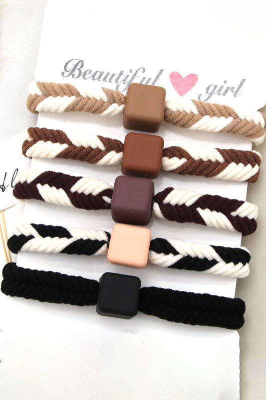 Two Tone Casual Hair Tie