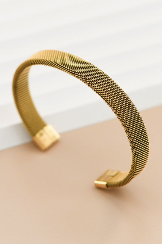 Gold Stainless Steel Cuff- Non Tarnish