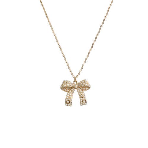 Pearl Bow Necklace