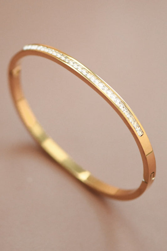 Diamond Stainless Steel Bangle