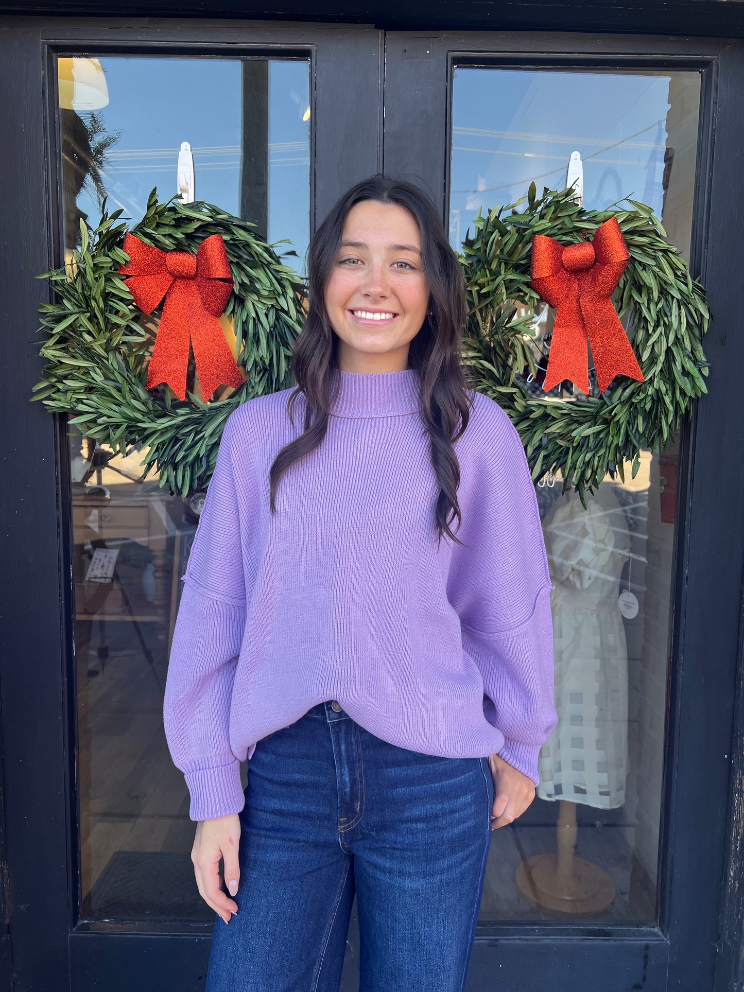 Celeste Oversized Mock Neck Sweater