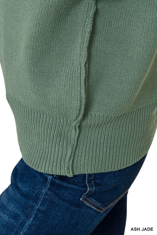 Blakely Ash Jade Wide Drop Shoulder Sweater