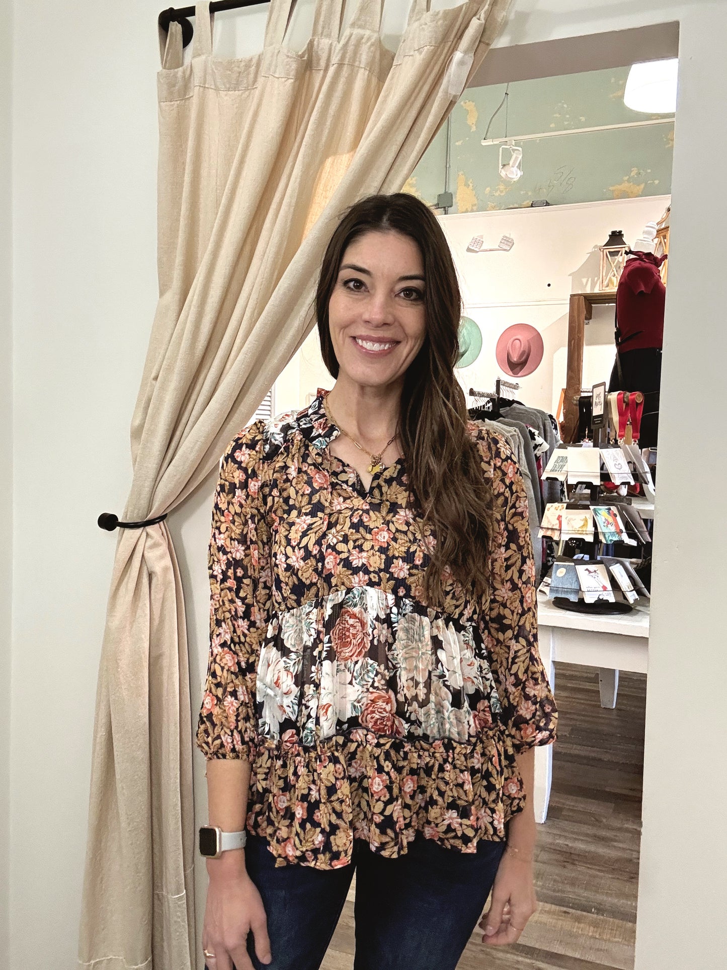 Cameron Floral Print Blouse