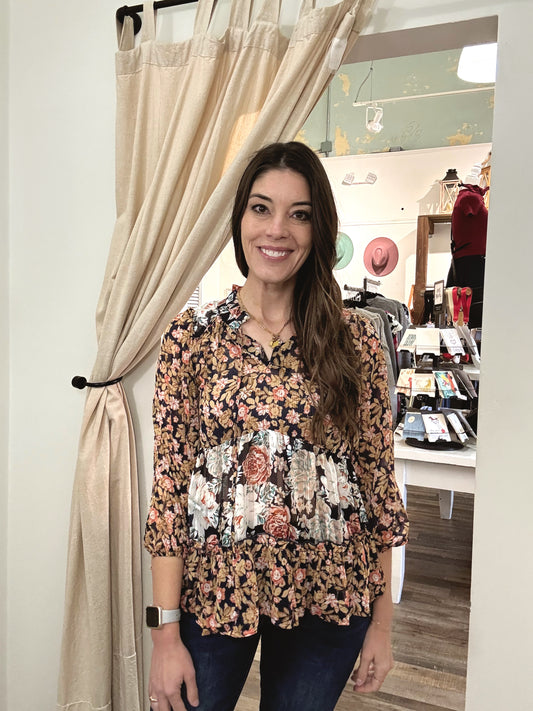 Cameron Floral Print Blouse