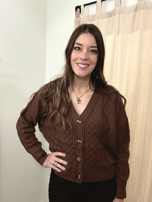 Pandora Cable Knit Cardigan