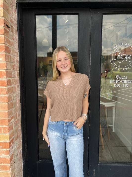 Talia Tan Sweater Vest