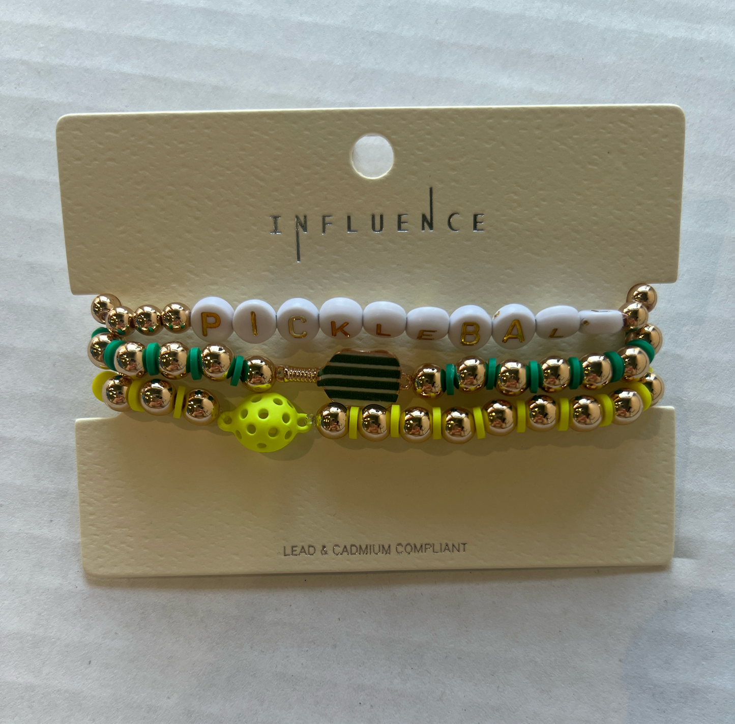 Pickleball Gold Bracelets