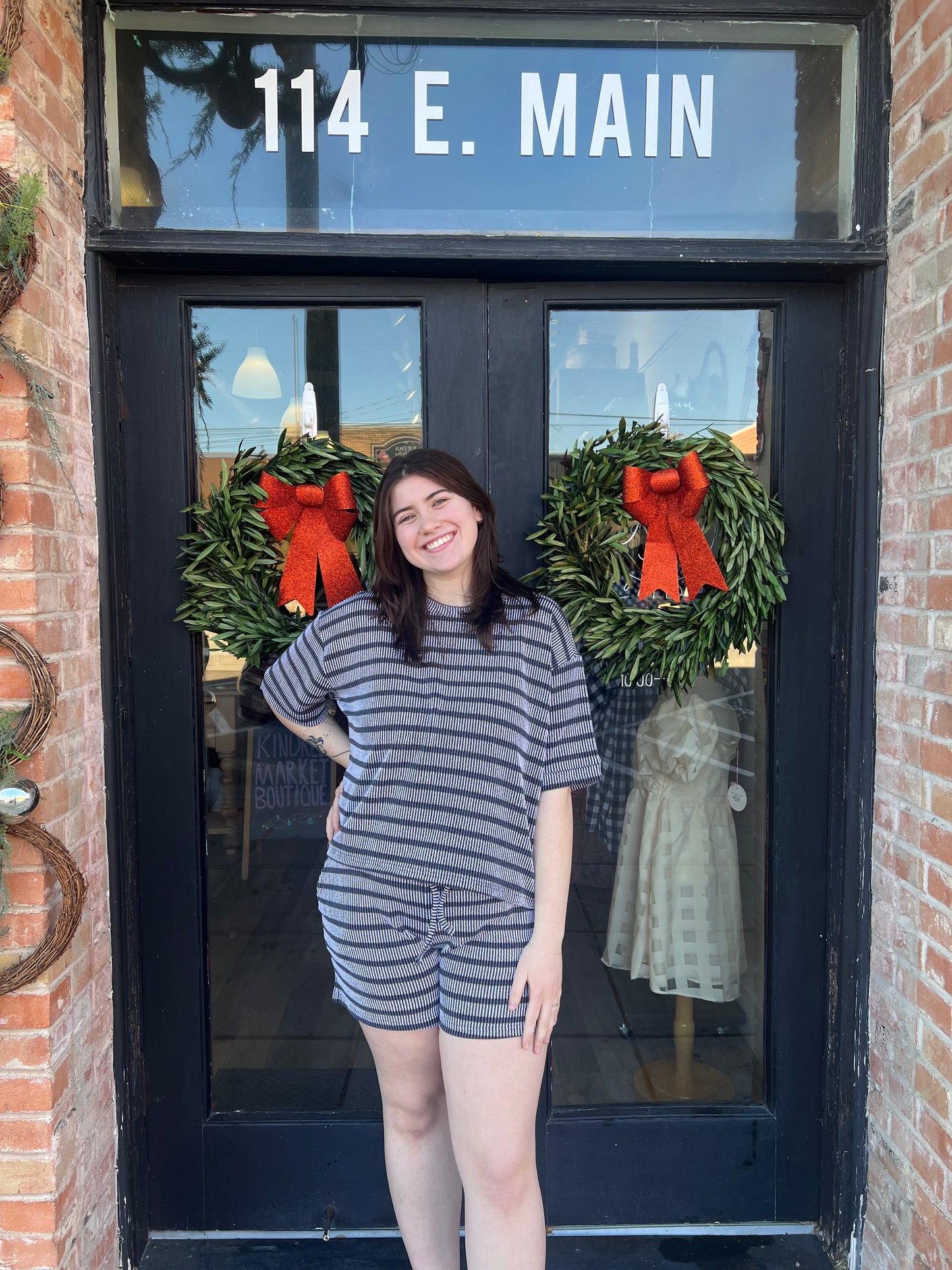 Jess Striped Lounge Top