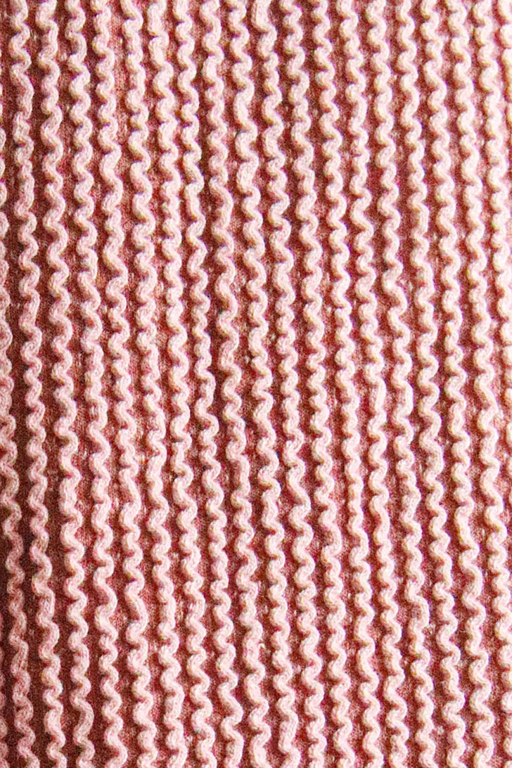 Delphine Pink Ribbed Oversized Long Sleeve