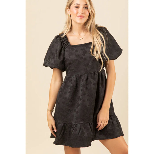 Mary Square Neck Mini Dress