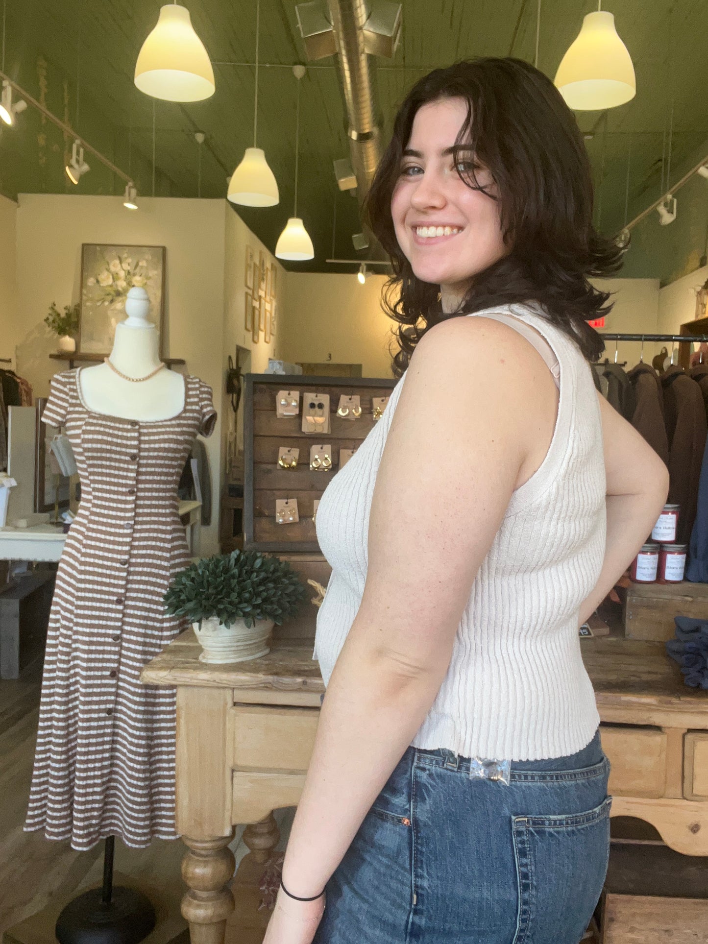 Tammy Button Up Sweater Vest