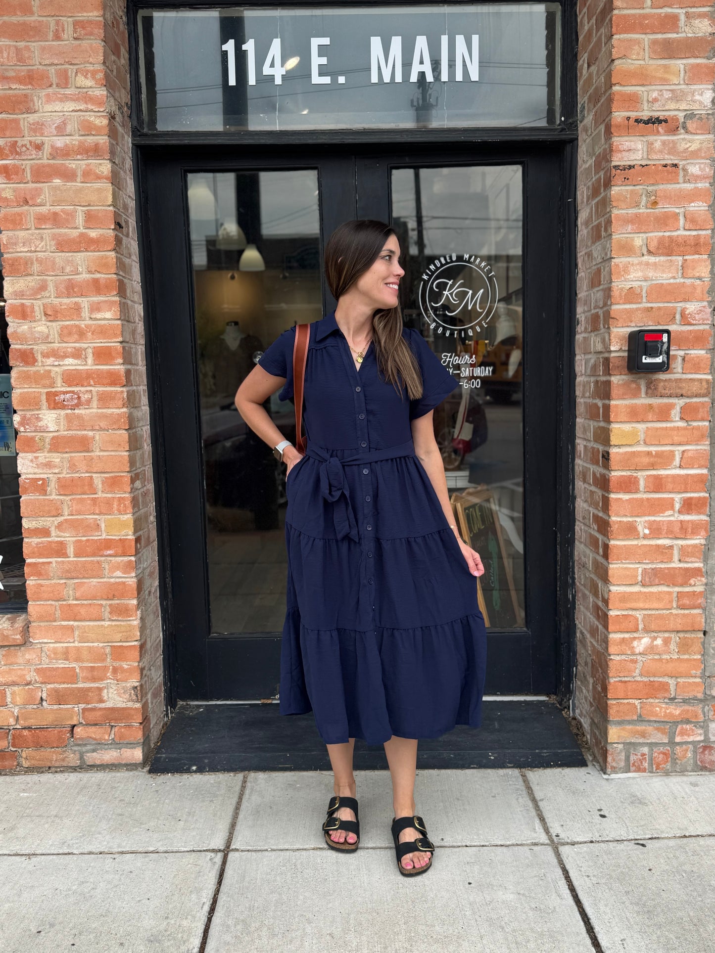 Florence Button Up Tiered Maxi Dress