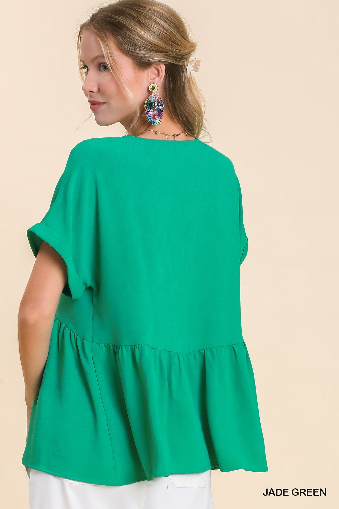 Hara V-Neck BabyDoll Top