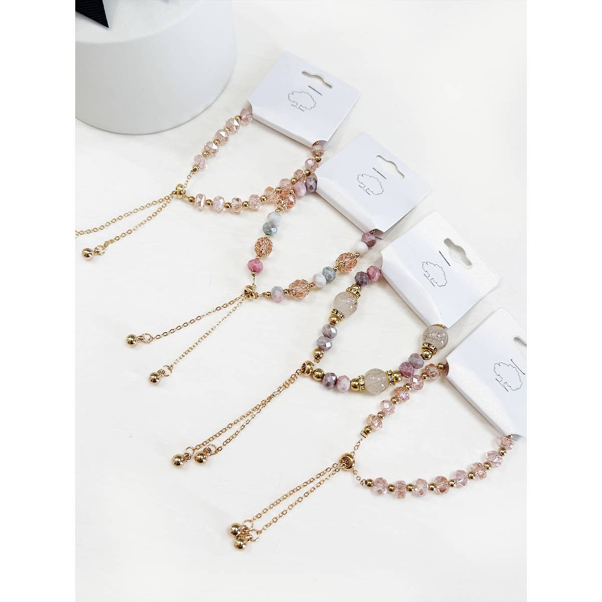 Adjustable Slider Mix Bead Bracelet