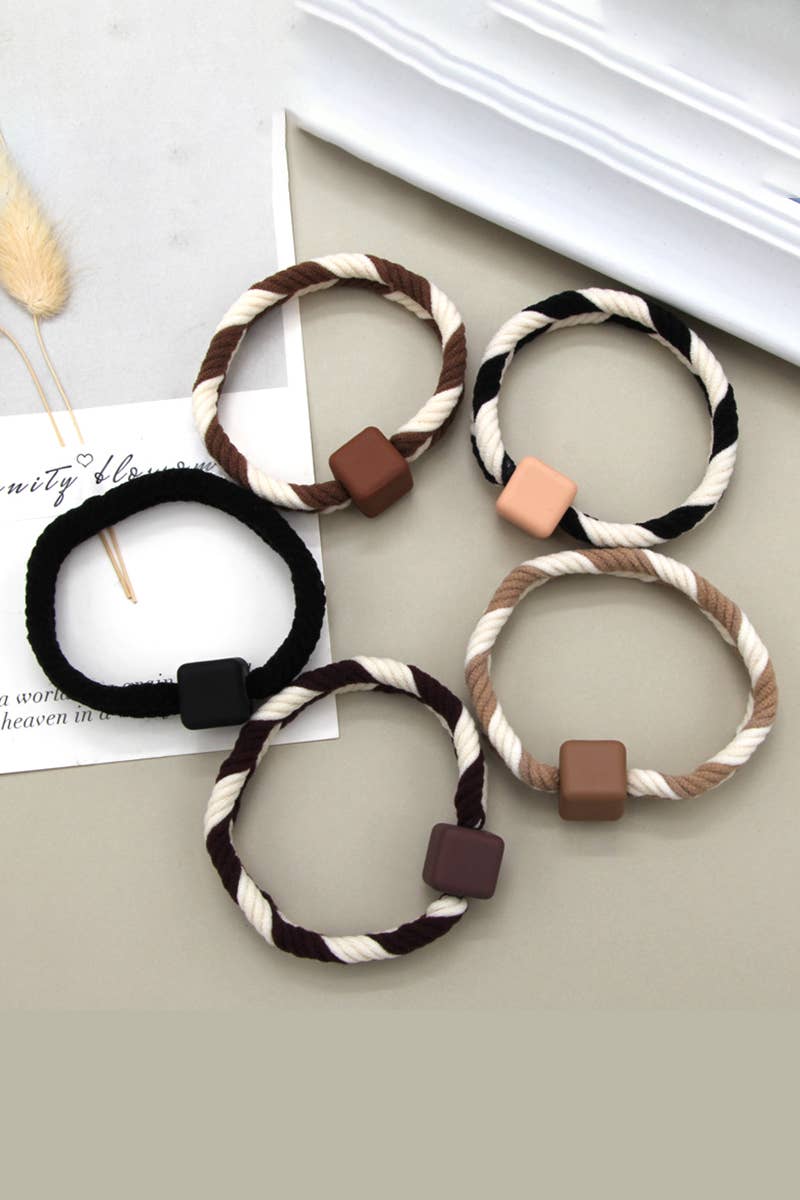 Two Tone Casual Hair Tie
