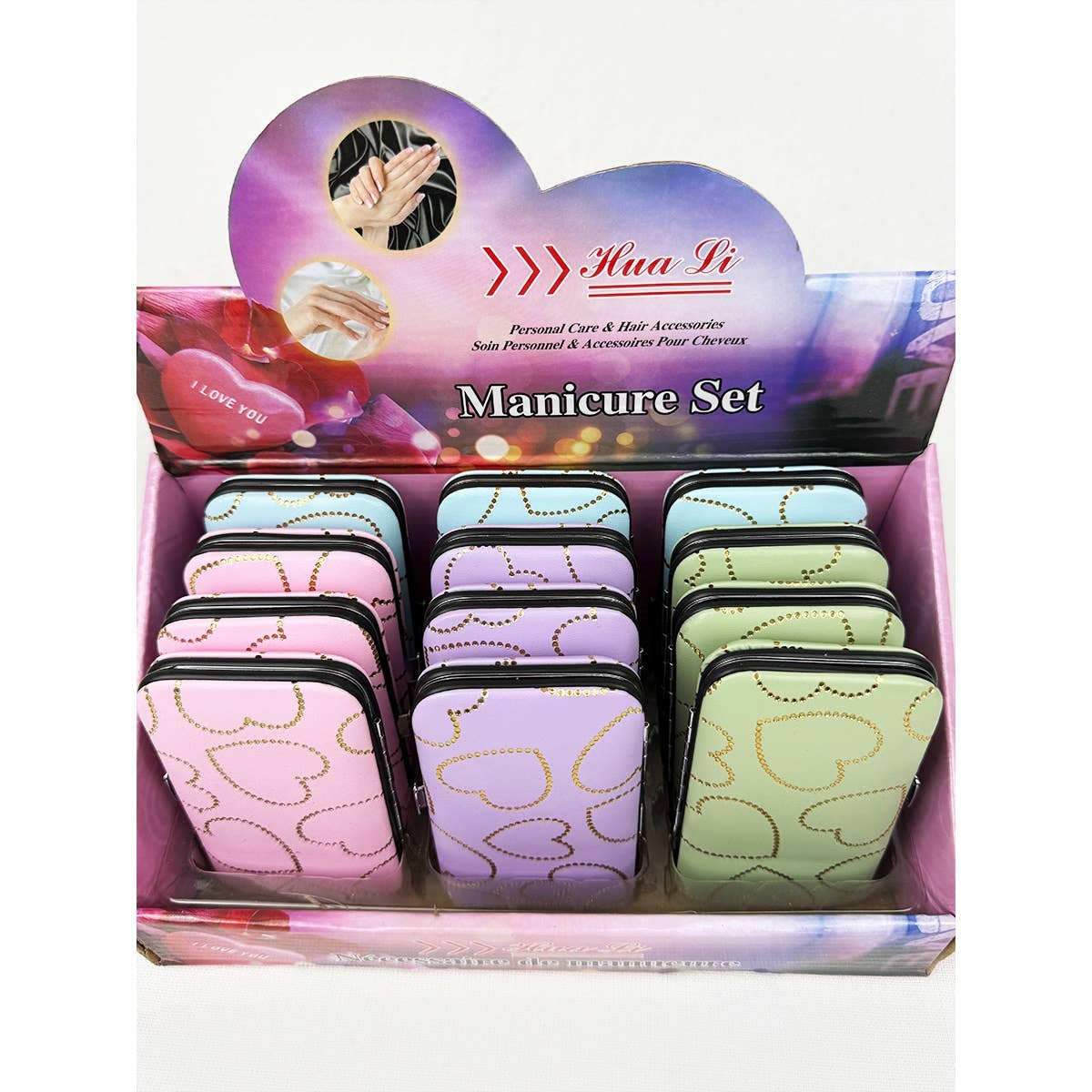 Heart Personal Mani and Pedi Kit care tools