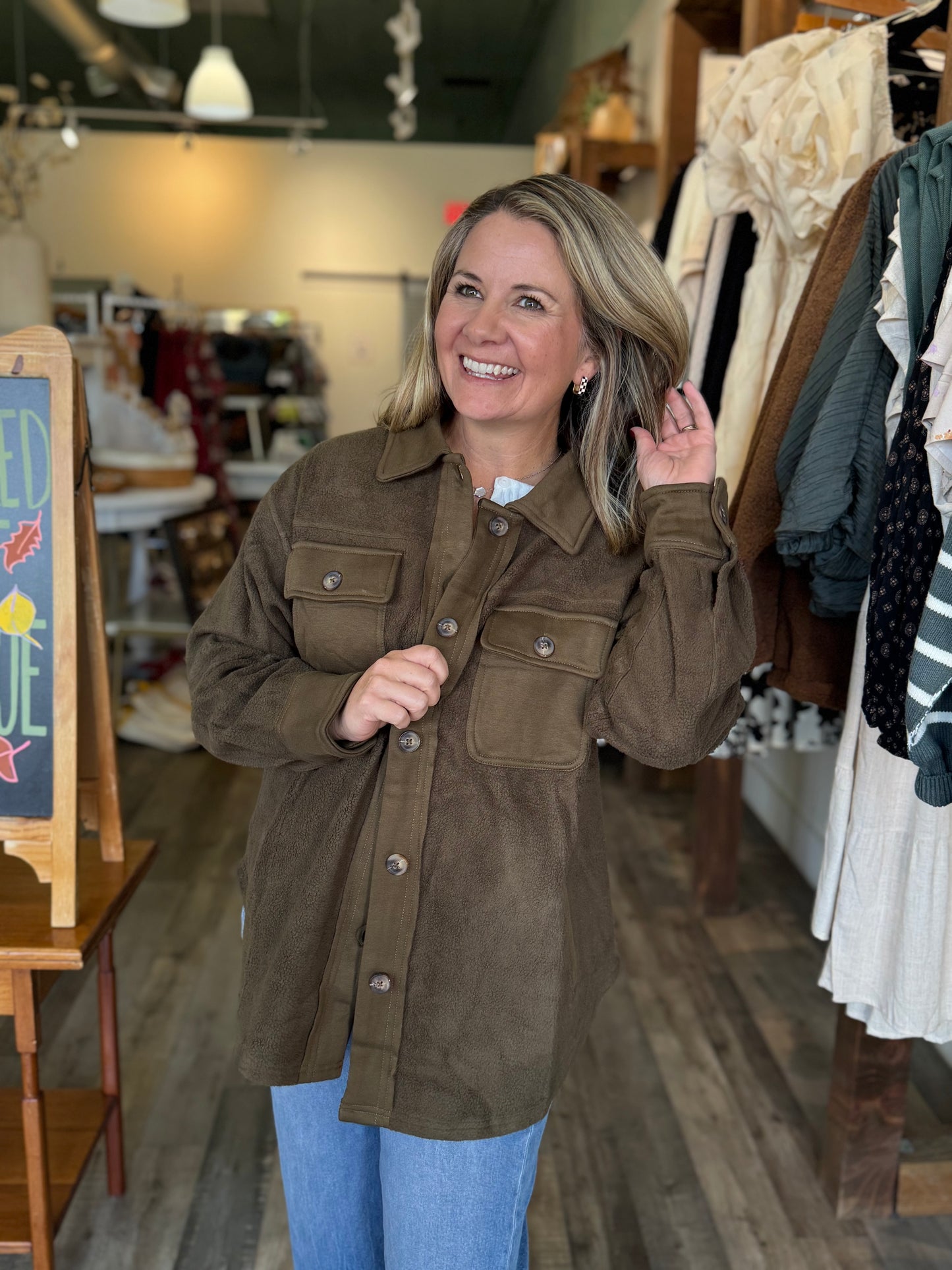 Susan Button Up Shacket