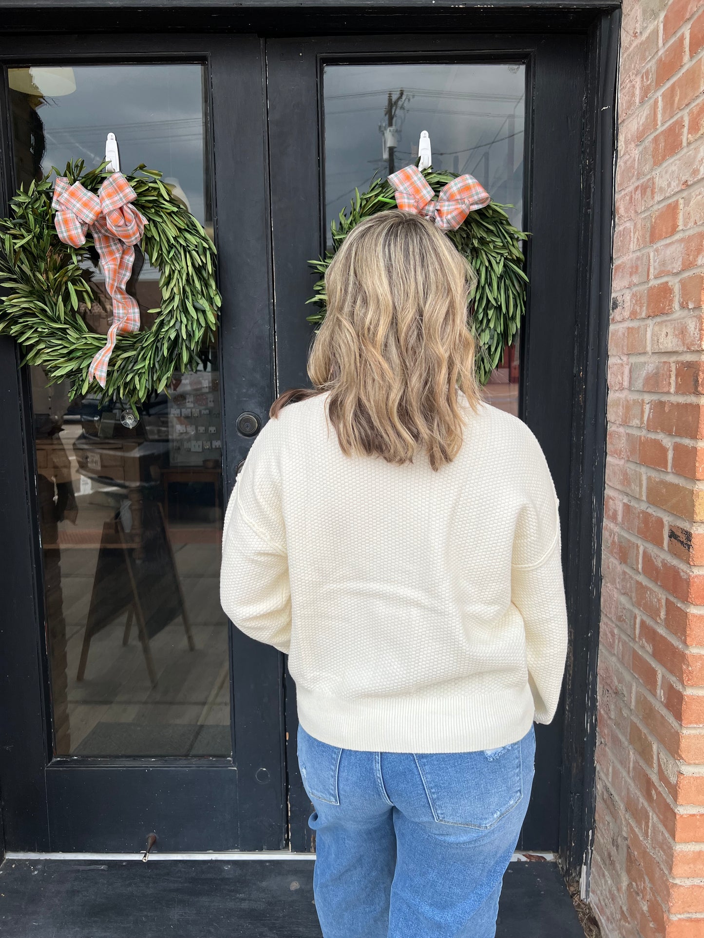 CLOE EXPOSED SEAM BUTTON DOWN KNIT CARDIGAN