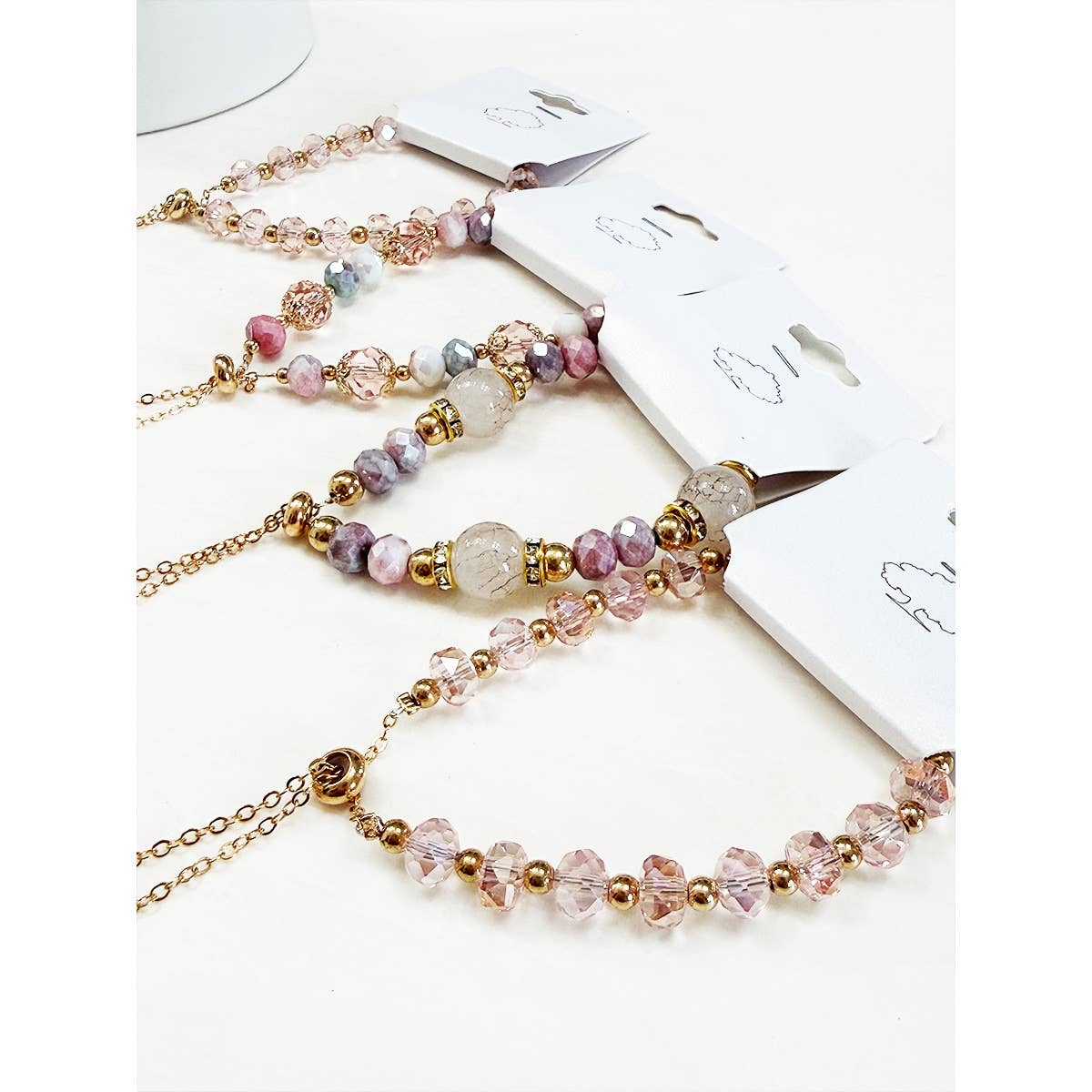 Adjustable Slider Mix Bead Bracelet