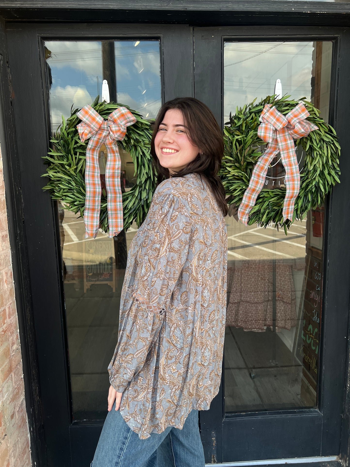 Marlene Plus Dusty Gray Blouse