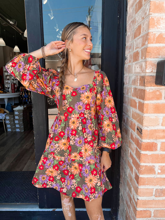 Paloma Multi-Colored Floral Dress