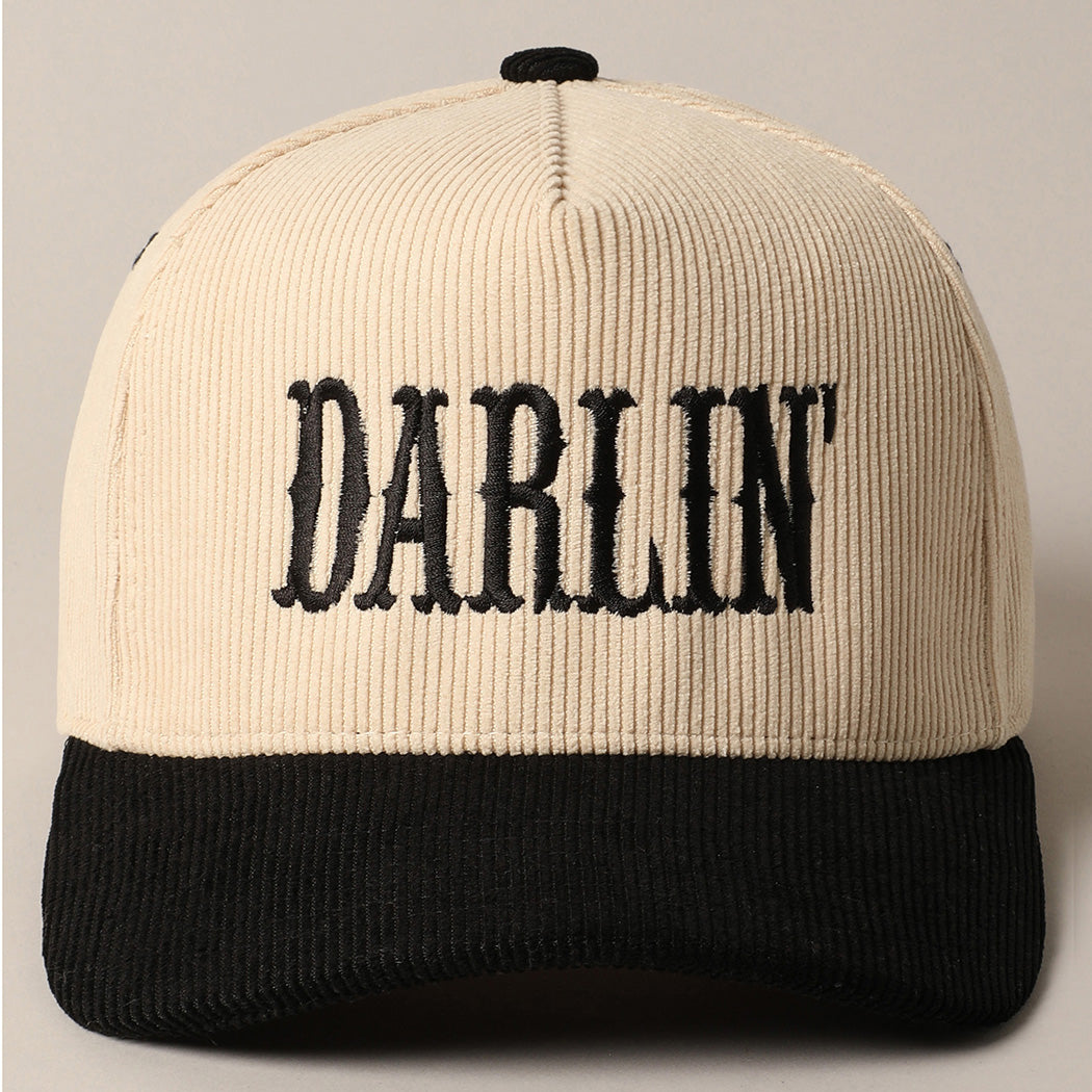 Darlin' Corduroy Trucker Baseball Cap