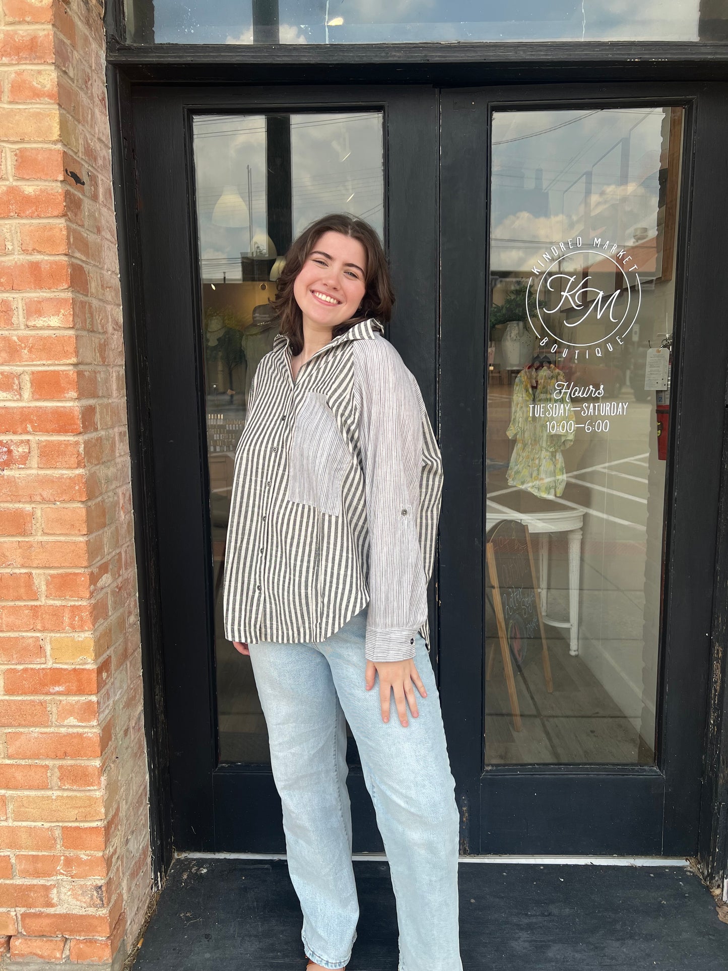 Esther Stripe Button Down Shirt