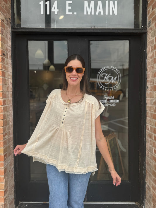 Lydia Cream Blouse
