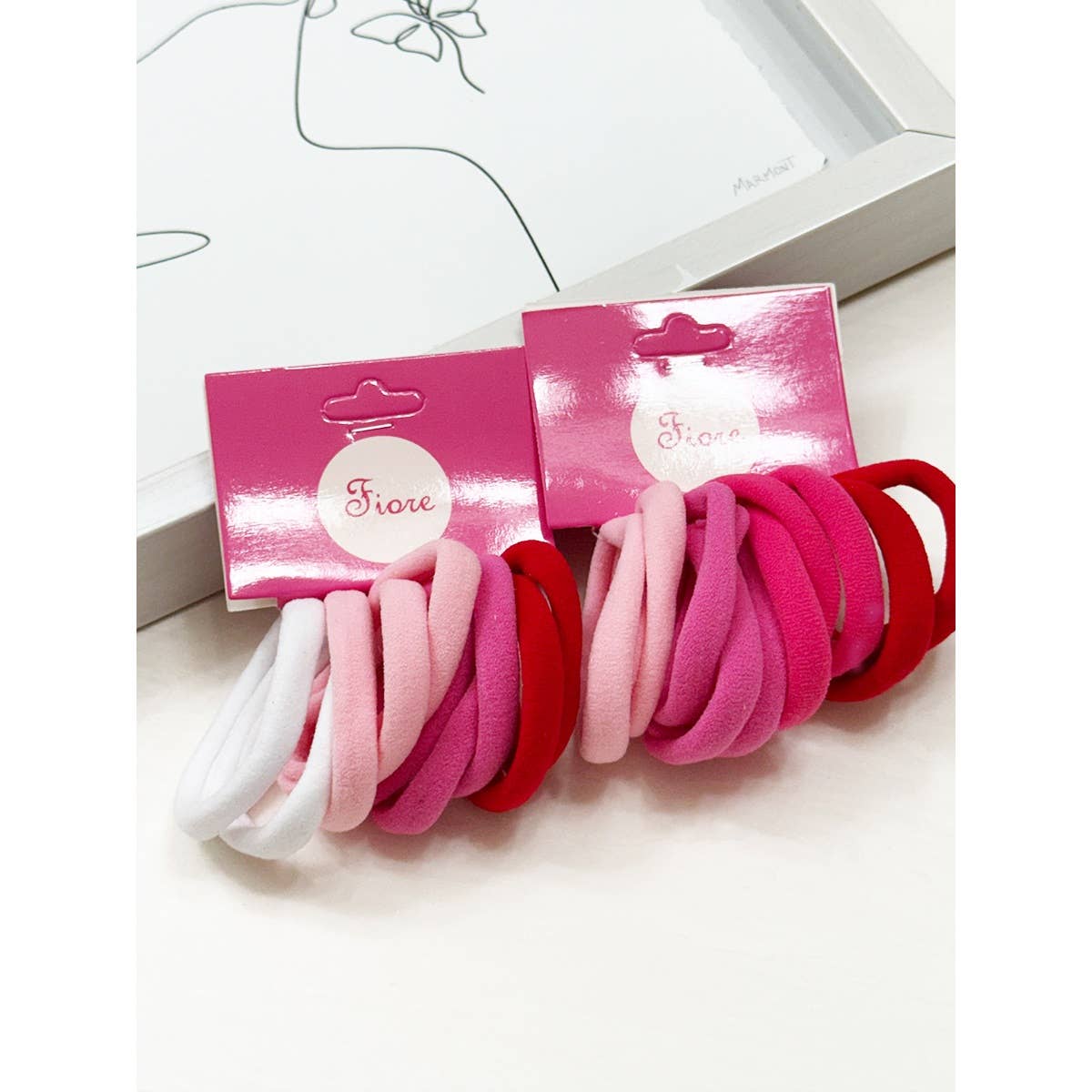 Valentine Shades Multicolor Elastic Hair Tie Set