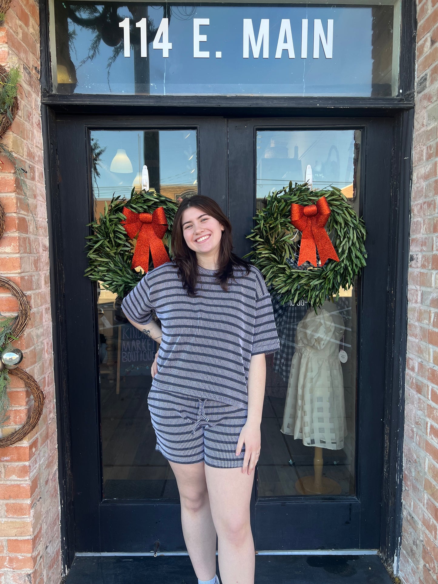 Jess Striped Lounge Shorts