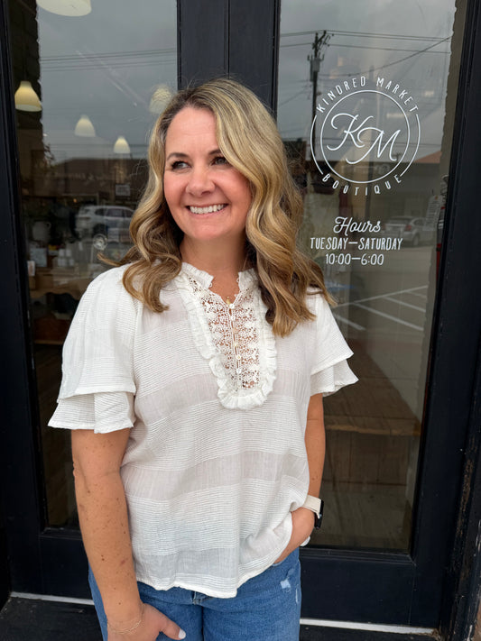 Olivia Off White Blouse