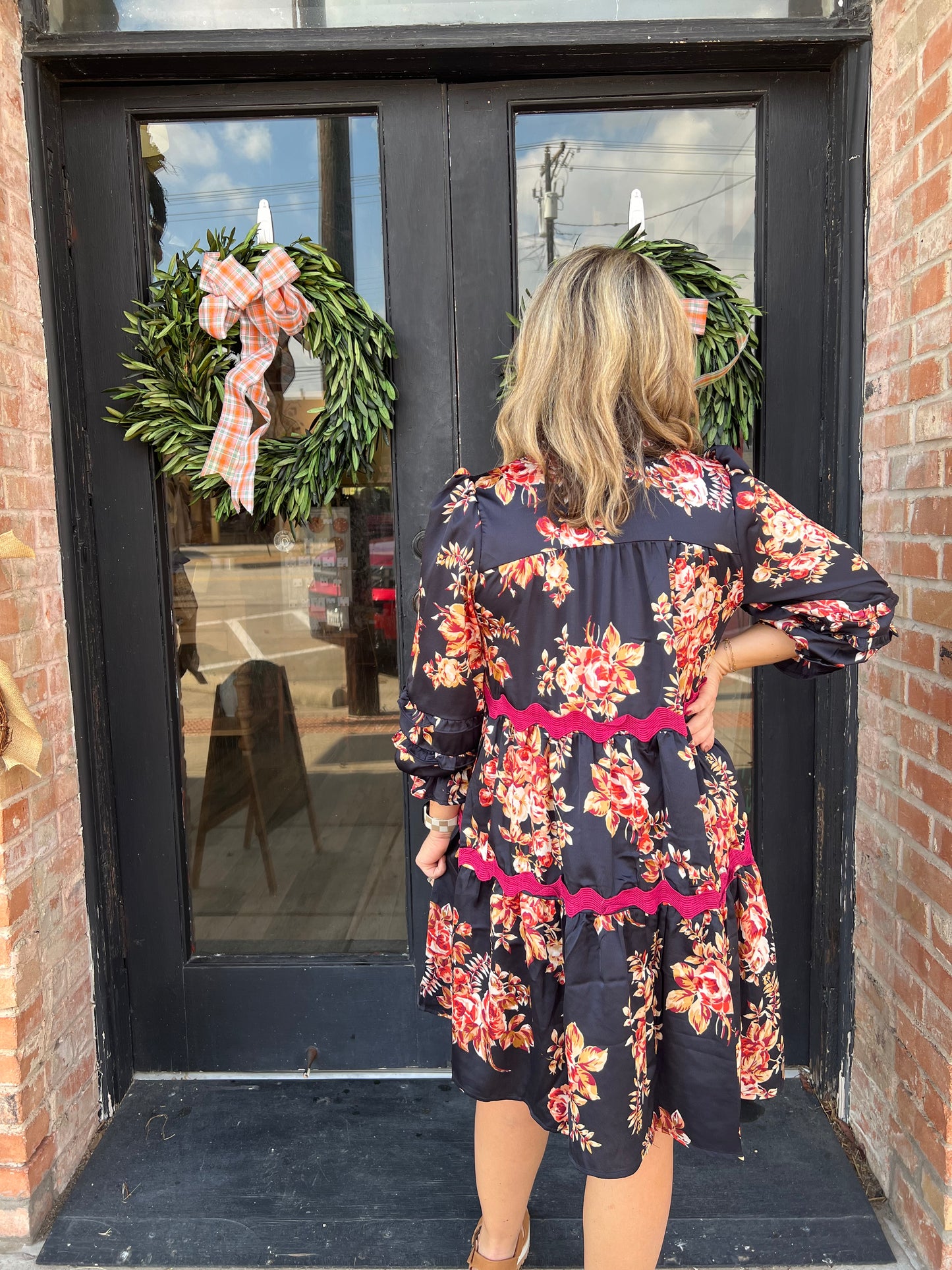 Katie Midnight Floral Mini Dress