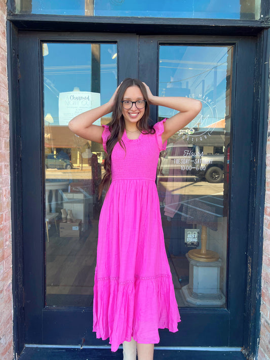 Tatum Pink Maxi Dress