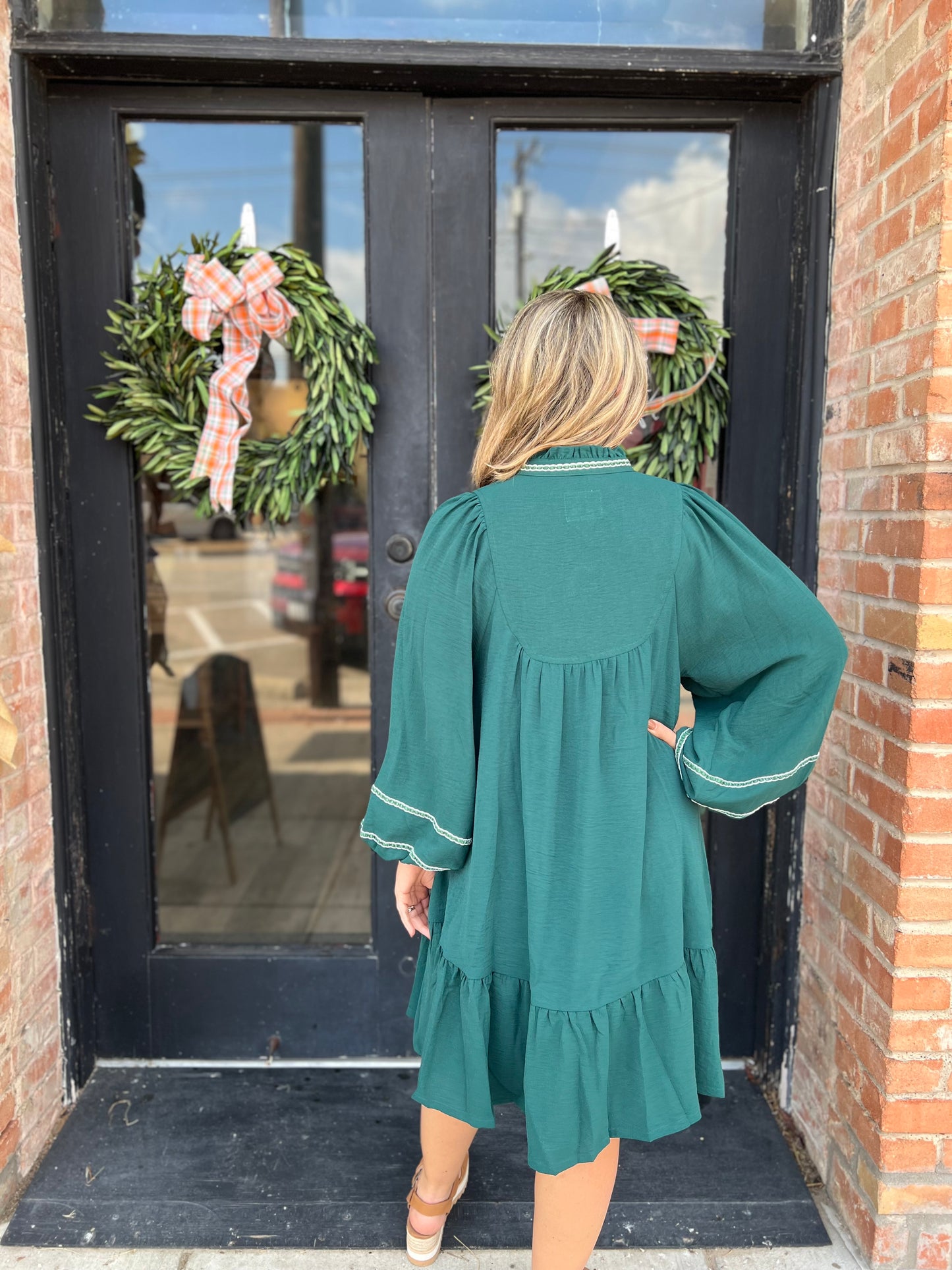 Nora Green Mini Dress