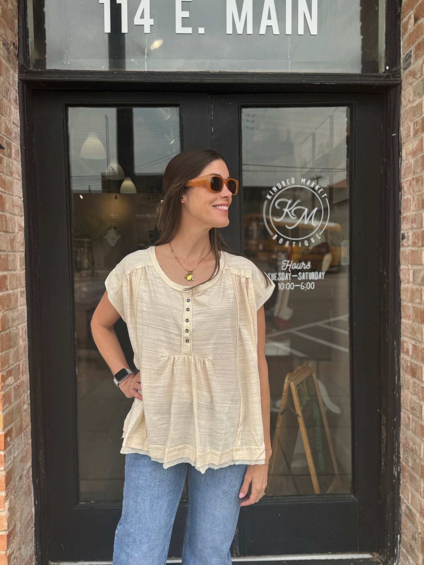 Lydia Cream Blouse