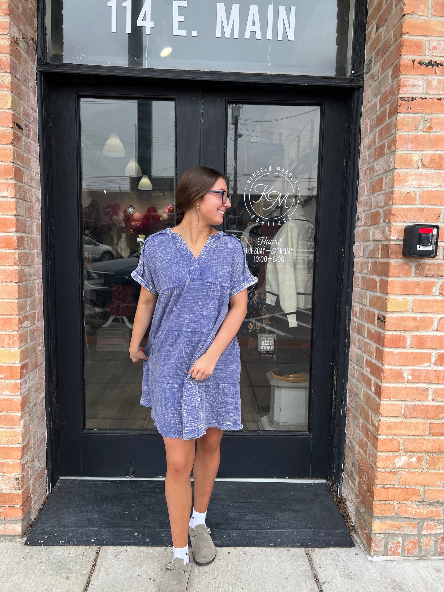 Lillian Gauze Linen Dress