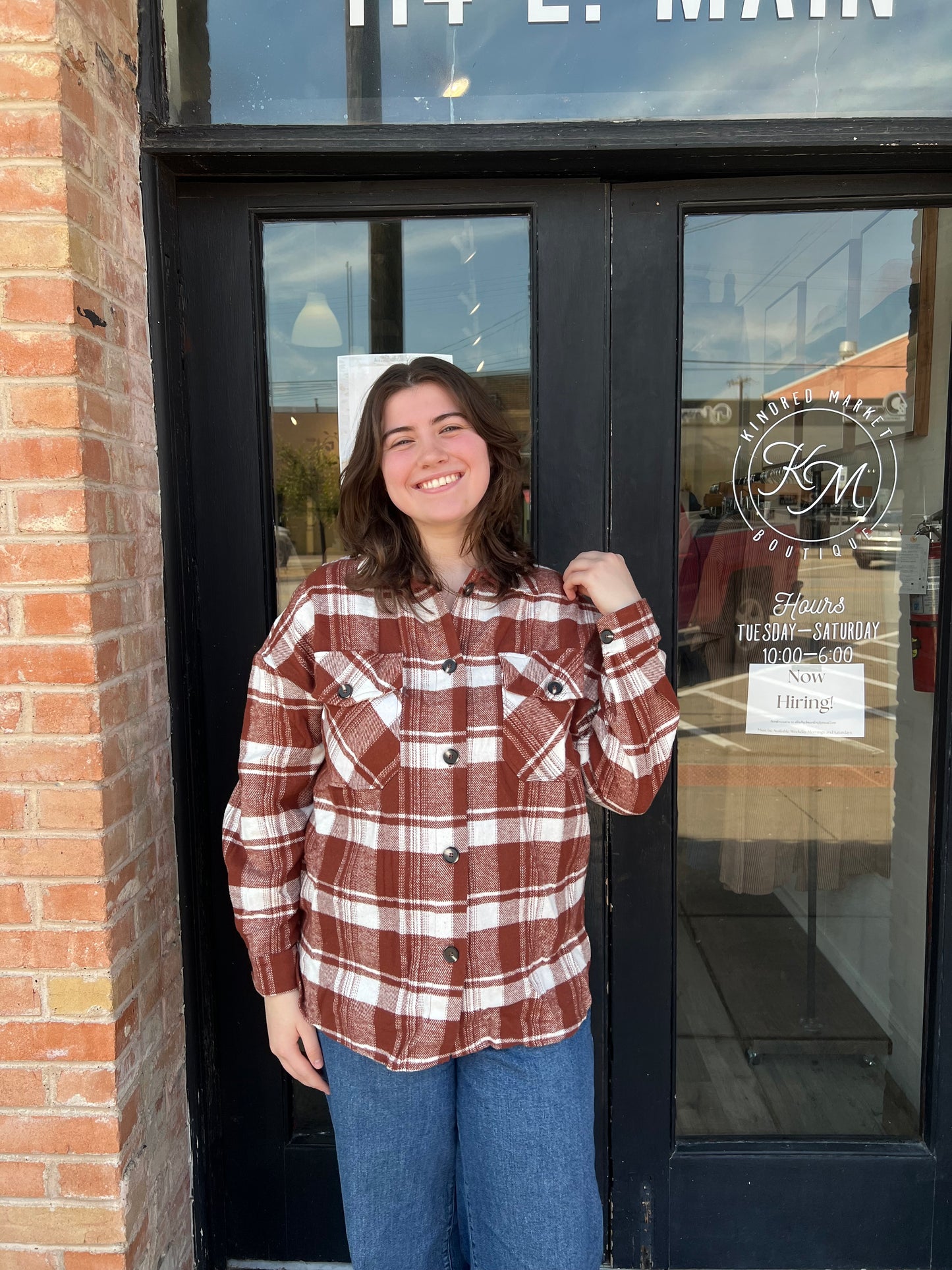 Layla Clay Flannel Shacket