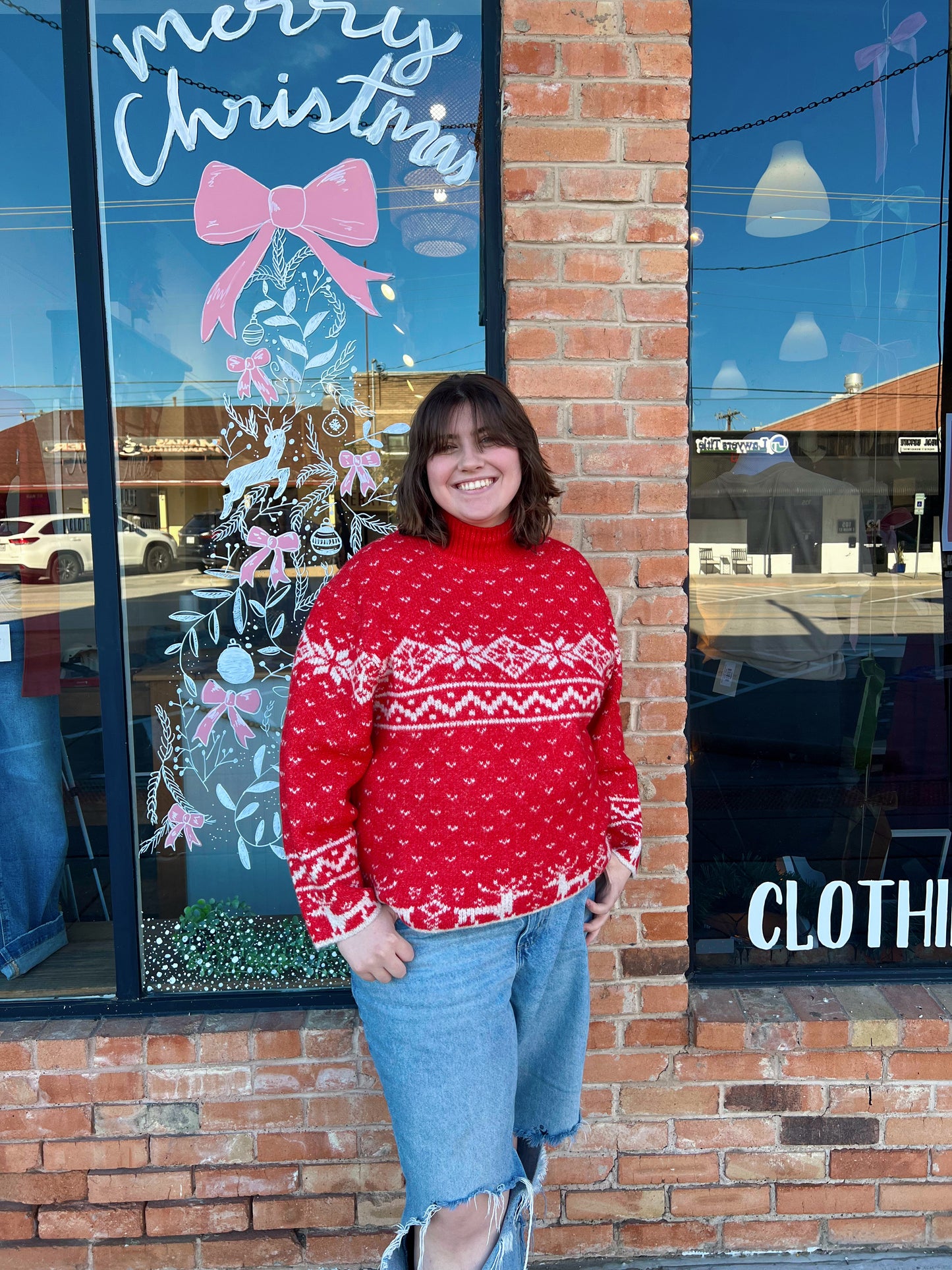 Charlotte Plus Red Christmas Sweater