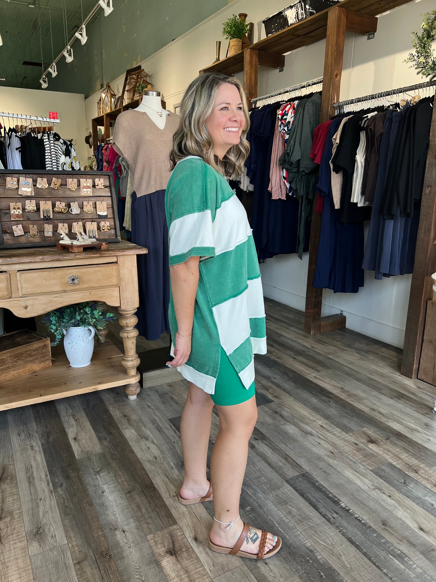 Marci Stripe Oversized T-Shirt