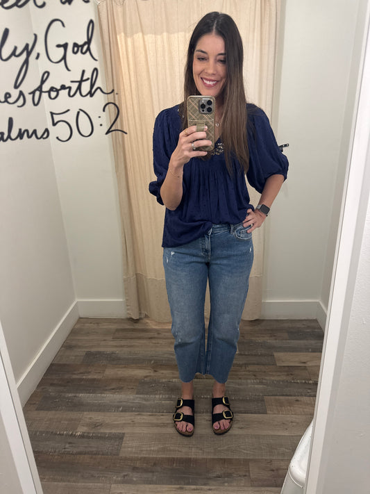 HIGH RISE MILD BARREL JEANS