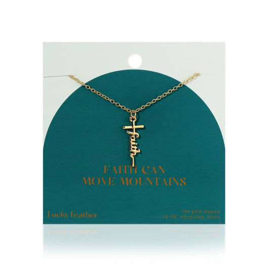 Faith Collection Necklace- Faith Can Move Mountains